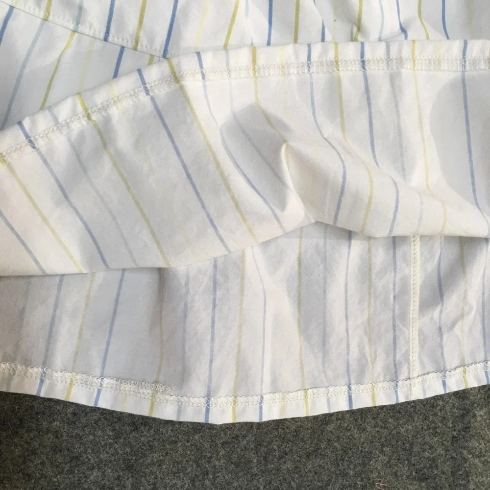 Skirt Girl 8 Maxi 100% Cotton White Stripe Lined Ruffle‎ Tier Mom and Pop's Kids